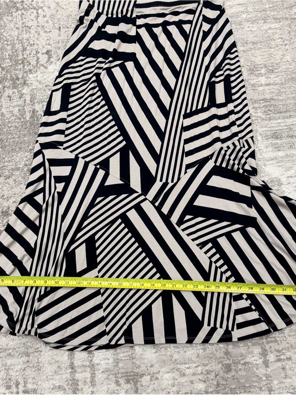 Chico's Black and White Geometric Circle Skirt - Picture 8 of 8